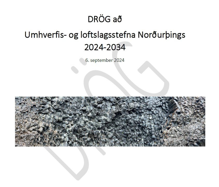 Drög að umhverfis- og loftslagsstefnu Norðurþings