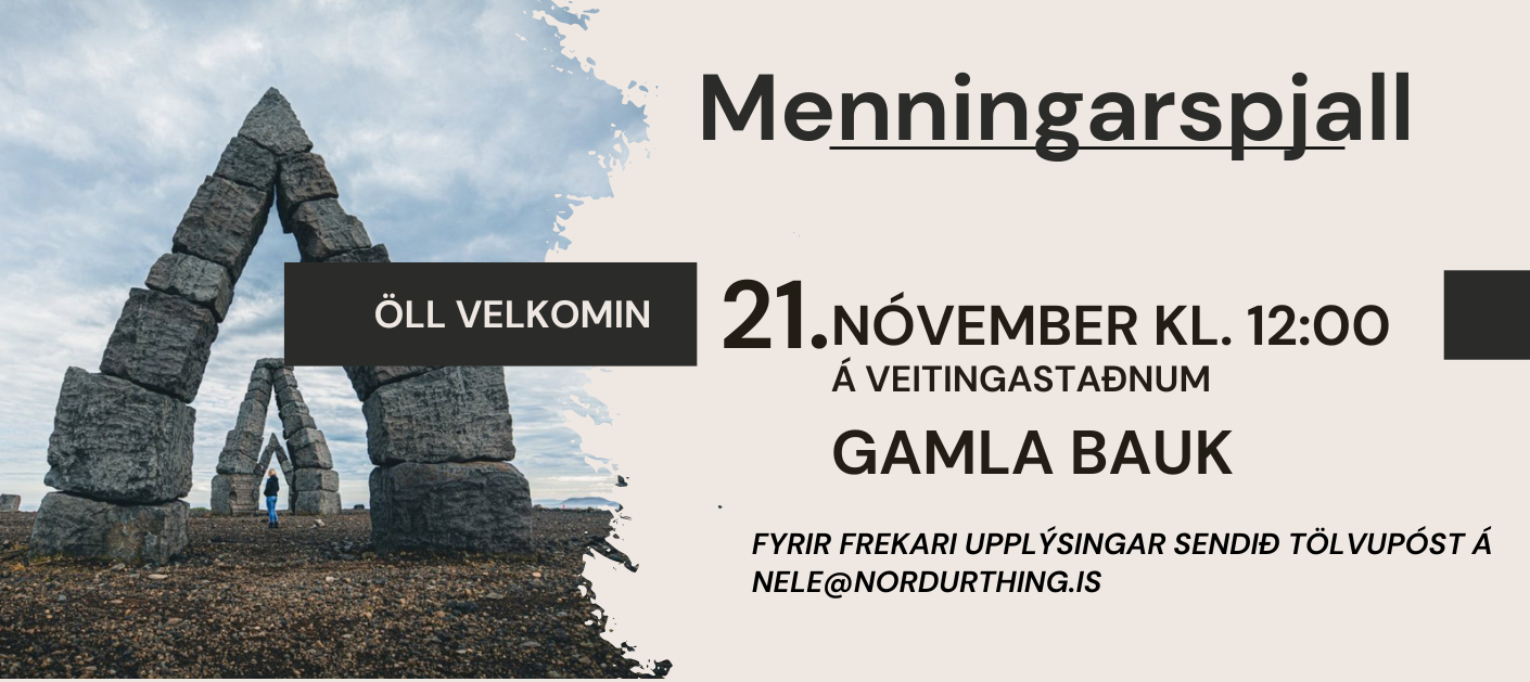 Menningarspjall á Gamla Bauk 21. nóvember